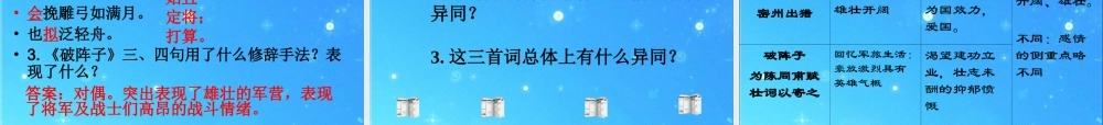 九年级语文上册 第六单元第25课(词五首)课件 人教新课标版 课件