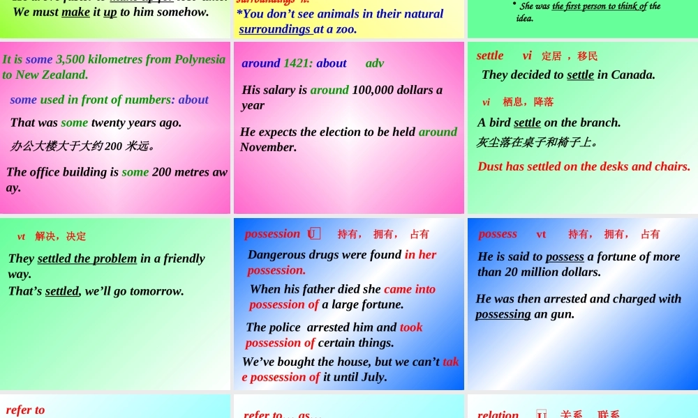 人教版高二英语下学期unit18 Language points 课件