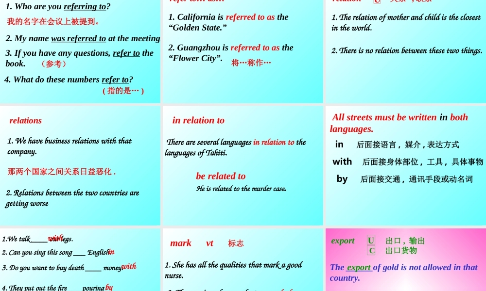 人教版高二英语下学期unit18 Language points 课件