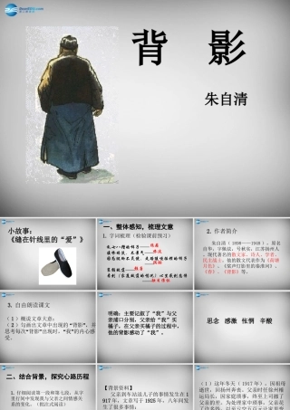八年级语文上册(7 背影)课件1 (新版)新人教版 课件