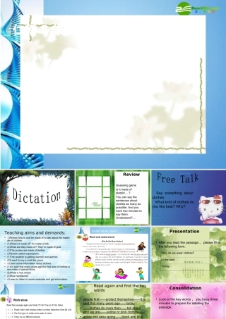 八年级英语下册 Unit8 Beautiful Clothes Topic 1  Section D课件 仁爱版 课件