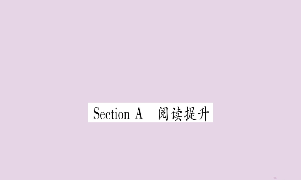 九年级英语全册 Unit 9 I like music that I can dance to Section A作业课件 (新版)人教新目标版 课件