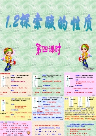 探索酸的性质第4课时 浙教版 课件