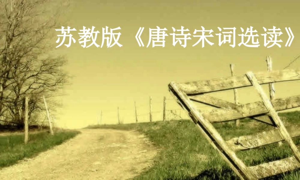 初唐诗的介绍课件 苏教版 课件