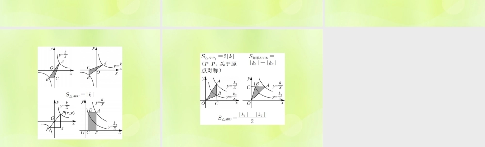 九年级数学下册 第二十六章 反比例函数 小专题14 反比例函数中k的几何意义课件 (新版)新人教版 课件