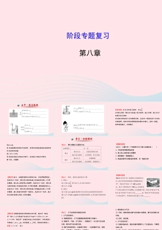八年级物理全册 阶段专题复习 第八章 压强课件 (新版)沪科版 课件