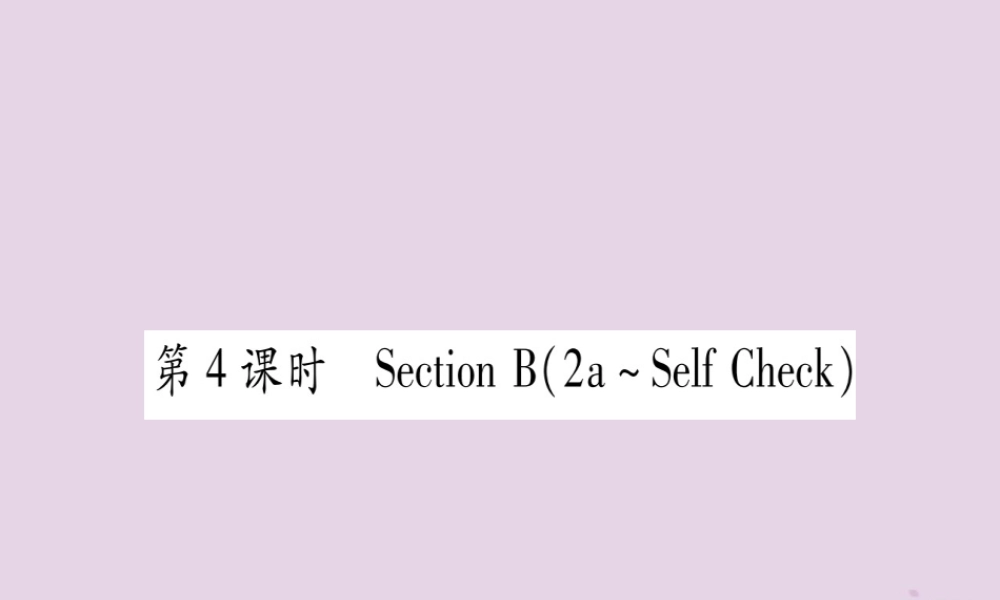 九年级英语全册 Unit 9 I like music that I can dance to(第4课时)作业课件 (新版)人教新目标版 课件