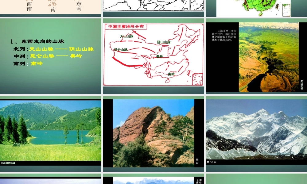 八年级地理上册 2.1 地形地势特征(第2课时)课件 (新版)商务星球版 课件
