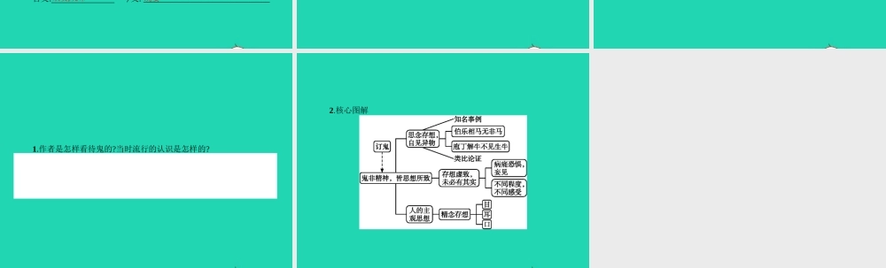 九年级语文上册 第七单元 27 订鬼课件 语文版 课件