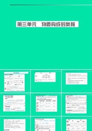 中考化学总复习 第三单元 物质构成的奥秘课件