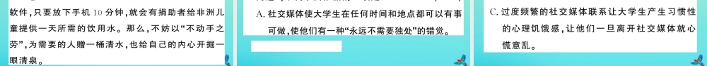 九年级语文上册 第四单元 16 孤独之旅作业课件 新人教版 课件
