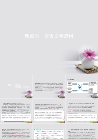 云南省高考语文二轮复习16语言文字运用课件