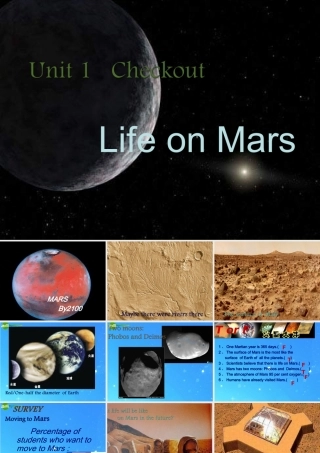 九年级英语下册 Unit1 Life in Mars Checkout 课件 牛津版 课件