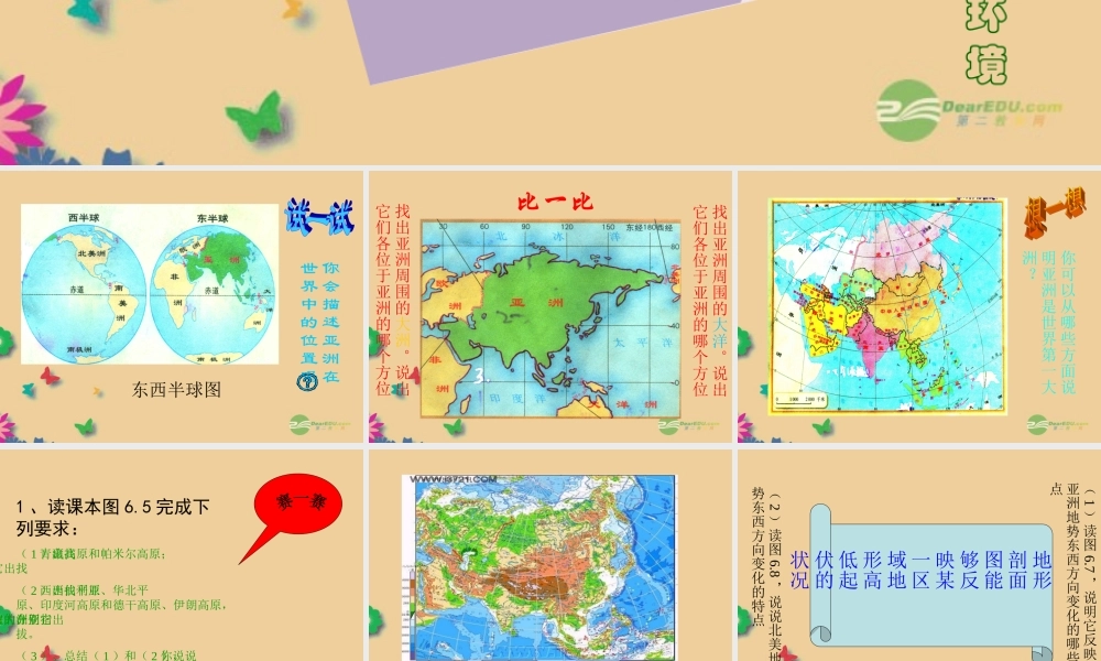 中学七年级地理下册(6.2 亚洲自然环境)课件 (新版)新人教版 课件