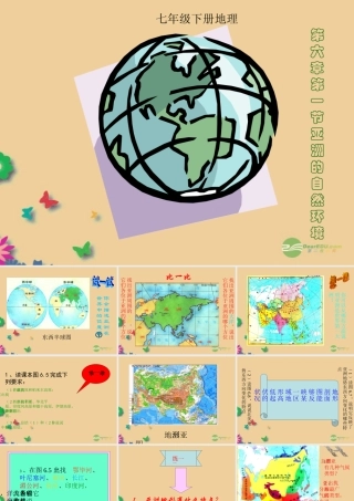 中学七年级地理下册(6.2 亚洲自然环境)课件 (新版)新人教版 课件