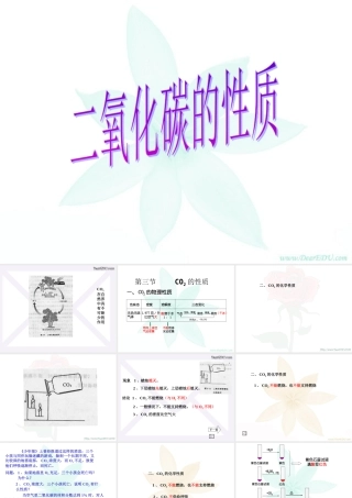 二氧化碳性质 新课程 课件