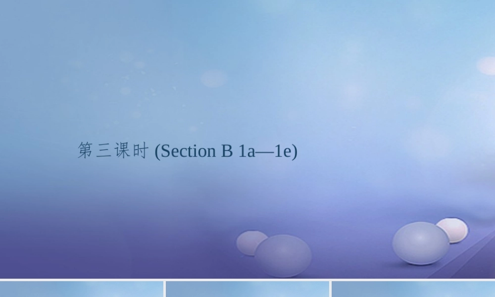 九年级英语全册 Unit 3 Could you please tell me where the restrooms are(第3课时)Section B(1a 1e)习题课件 (新版)人教新目标版 课件