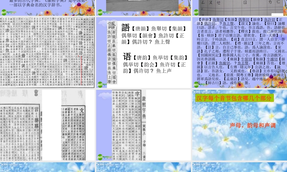 初中语文 字音档案——汉字的注音方法复习课件