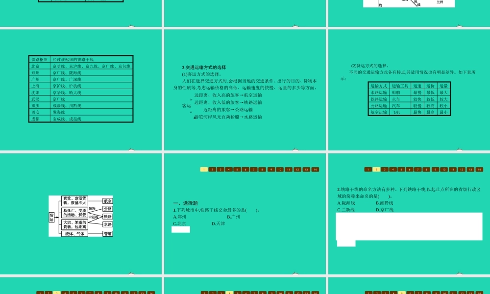 八年级地理上册 4.3 合理发展交通运输课件 (新版)商务星球版 课件