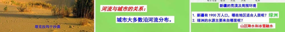 八年级地理下册(第八章 第三节 新疆维吾尔自治区的地理概况与区域开发)课件 (新版)湘教版 课件