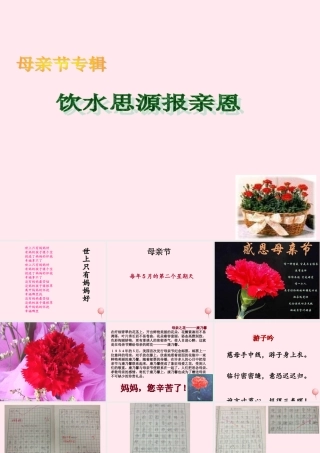 中学主题班会 母亲节课件3 课件