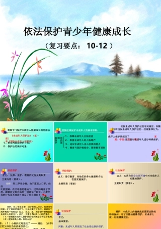 八年级政治人教版依法保护未成年人健康成长ppt 课件