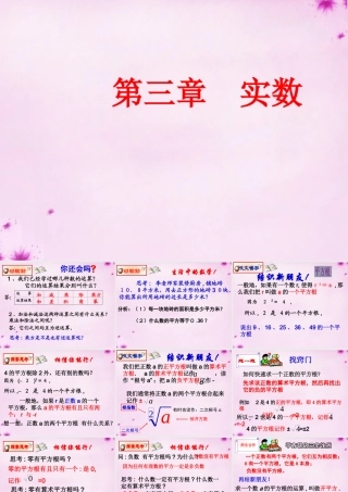 八年级数学上册 3.1(平方根)(第1课时)课件 (新版)湘教版 课件