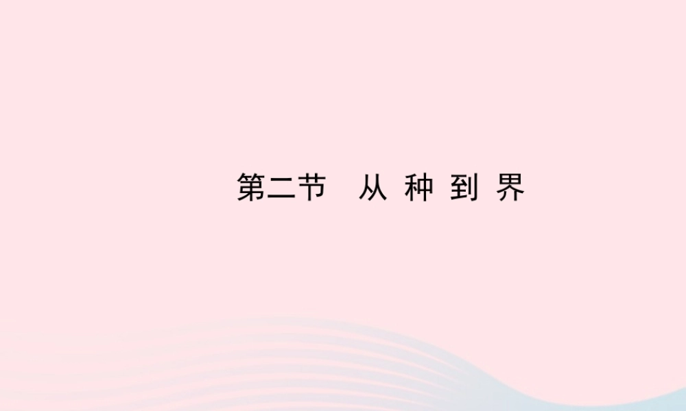 八年级生物上册 第六单元 第一章 第二节 从种到界课件 (新版)新人教版 课件