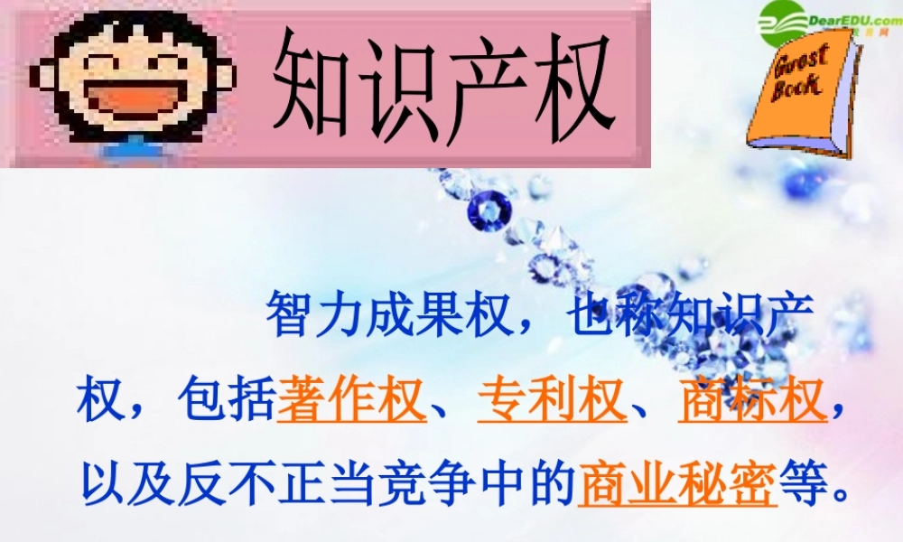 八年级政治下册 第七课无形的财产课件 人教新课标版 课件