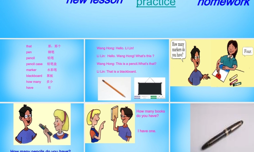 中学七年级英语上册 Lesson 5 What s this课件 冀教版 课件