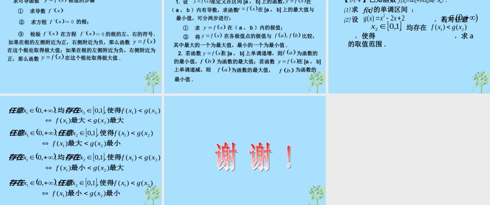 山西省忻州市高考数学 专题 导数及应用复习课件