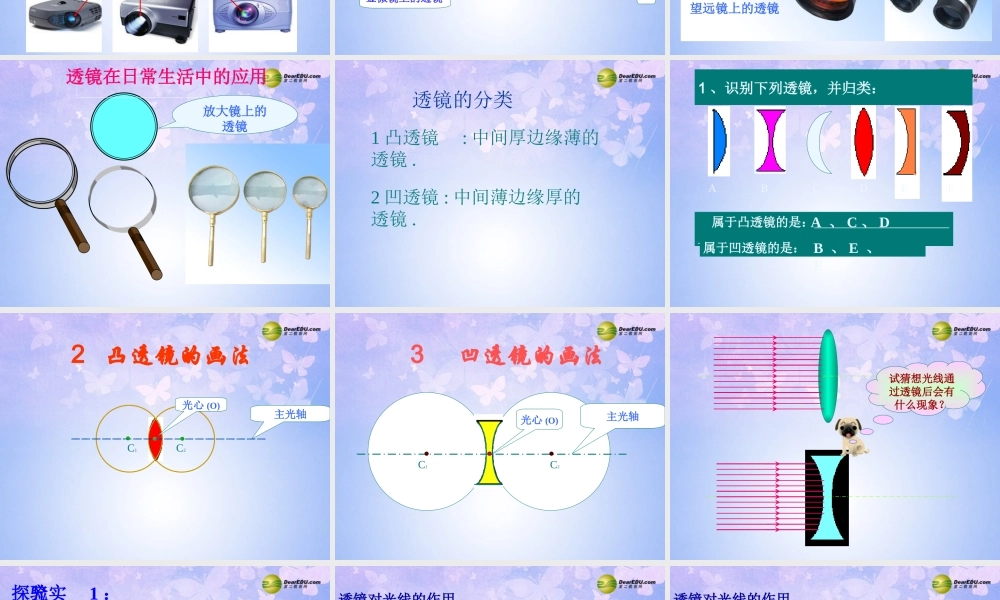 八年级物理上册 第一节 透镜课件 新人教版 课件