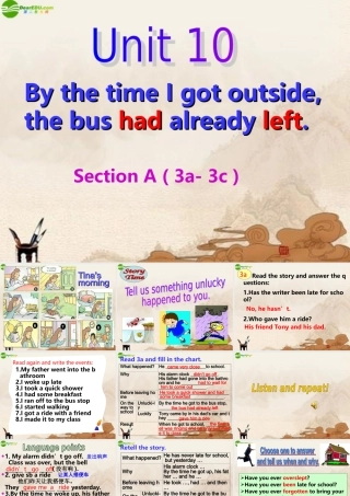 九年级英语上册 Unit10 setionA3a-3c课件 人教新目标版 课件