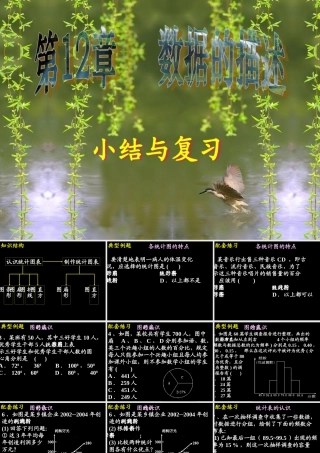 八年级数学上册 数据的描述小结与复习 ppt 课件