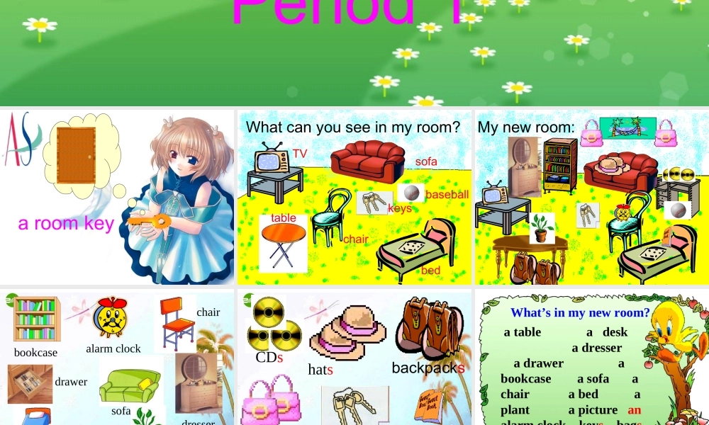 七年级英语上册 Unit 4 Where s my backpack Period 课件 仁爱版 课件