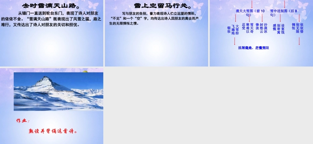 八年级语文下册 30(白雪歌送武判官归京)课件 新人教版 课件