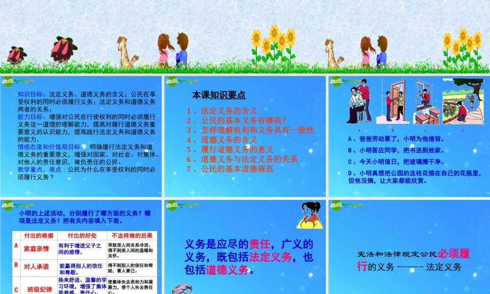 八年级政治下册 第二课公民的义务课件 人教新课标版 课件