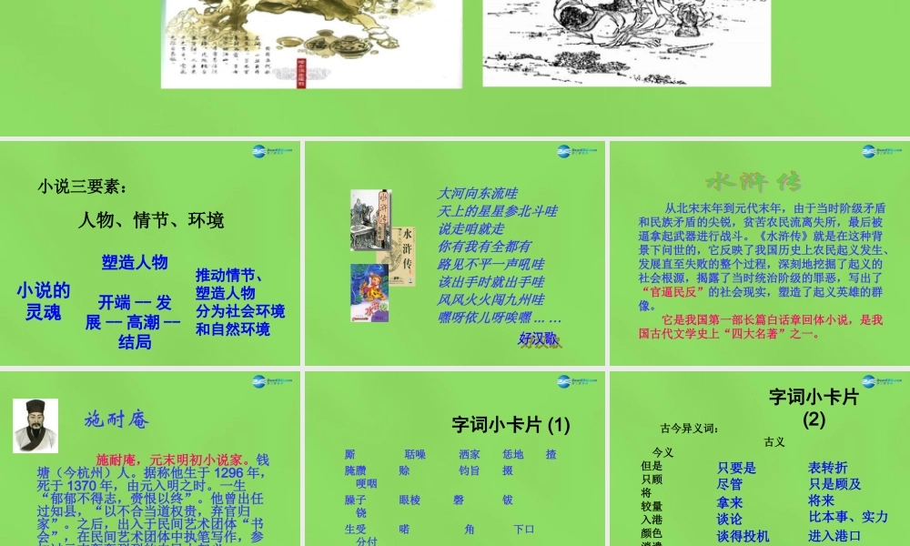 八年级语文上册 13 鲁提辖拳打镇关西课件 语文版 课件