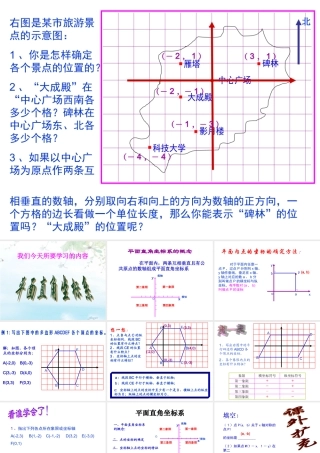 八年级数学 平面直角坐标系 课件