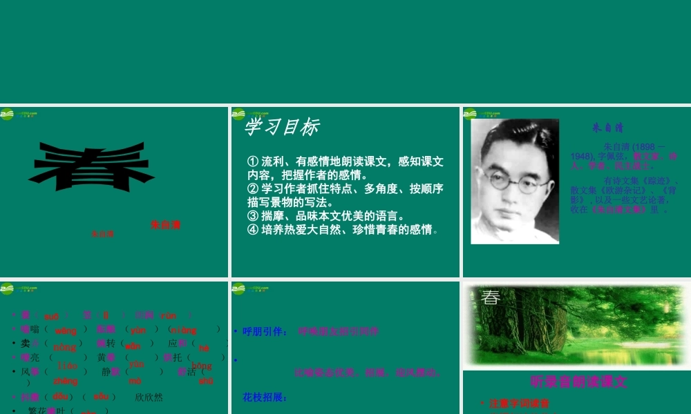 中学七年级语文上册 第11课(春)课件 (新版)新人教版 课件