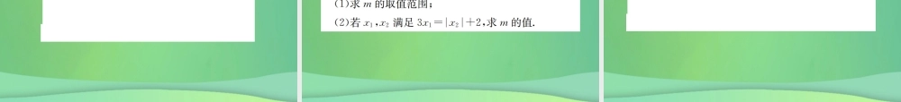 中考数学复习 第二单元 方程与不等式 滚动小专题(二)方程、不等式的解法课件