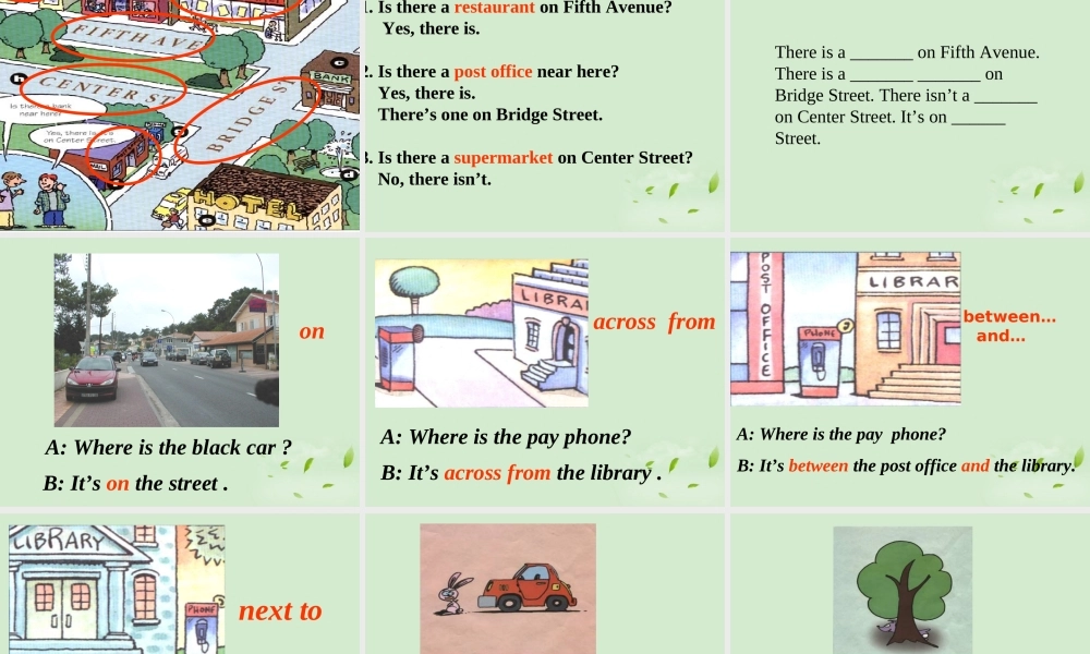 七年级英语下册 Unit 2 Where is the post office课件 人教新目标版 课件