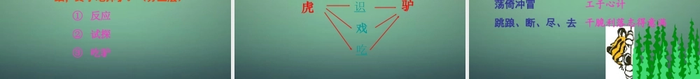 七年级语文下册 21(黔之驴)教学课件 语文版 课件