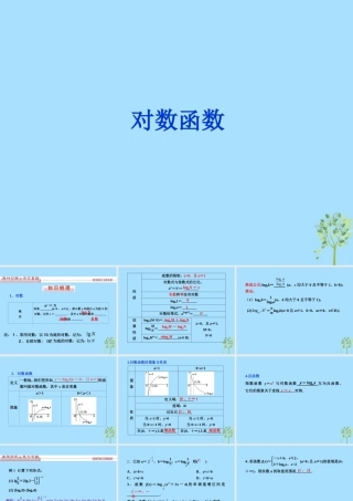 山西省忻州市高考数学 专题 对数函数复习课件