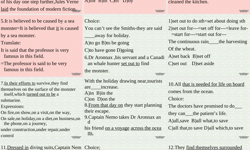 人教版高二英语Unit12 Language 课件