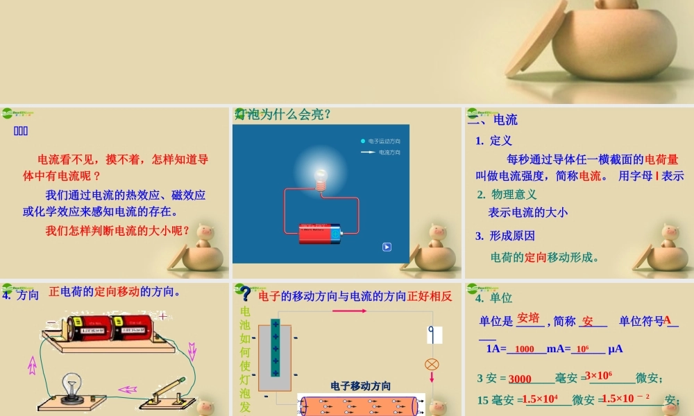 八年级科学上册 4.2 电流的测量课件(2) 浙教版 课件