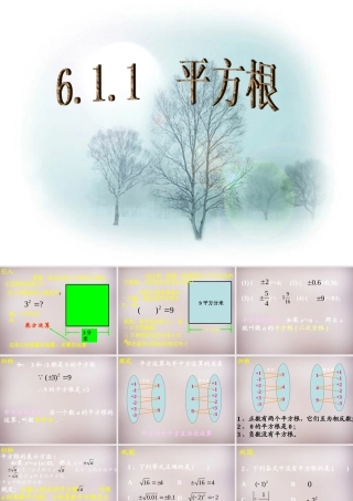 中学七年级数学下册 6.1 平方根课件 (新版)新人教版 课件