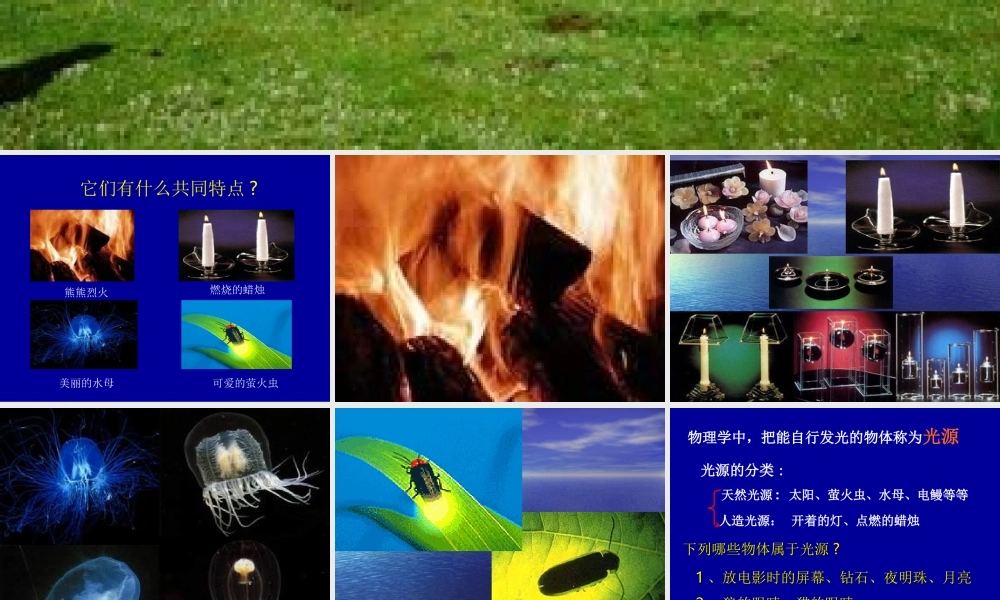 八年级物理 光的传播 ppt 课件