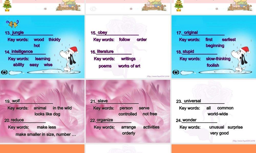 人教版高一英语Word guessing 课件