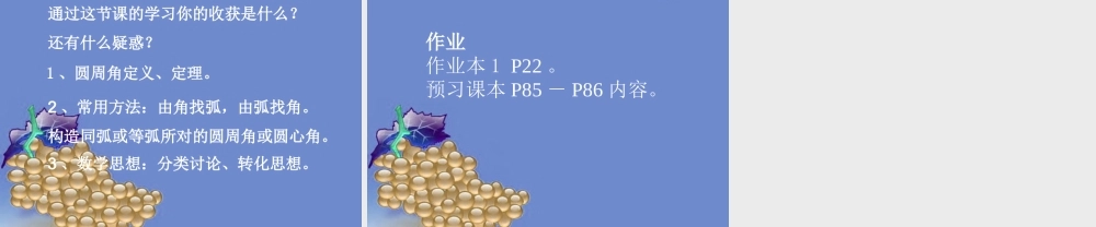 九年级数学上册 2414圆周角课件 人教新课标版 课件